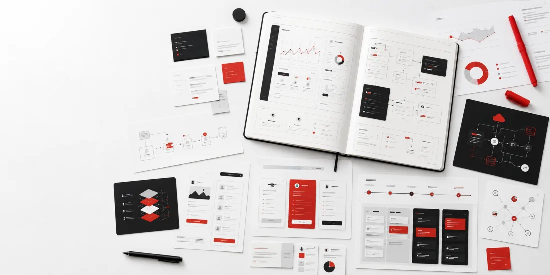 Verodika SaaS ürün geliştirme süreci: wireframe, akış şeması ve dashboard tasarımları